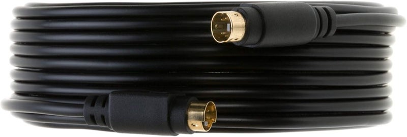 WireZee S-Video Cable 4 Pin Male 75 Ohm Patch Cord for DVD HDTV (12FT) - Image 3